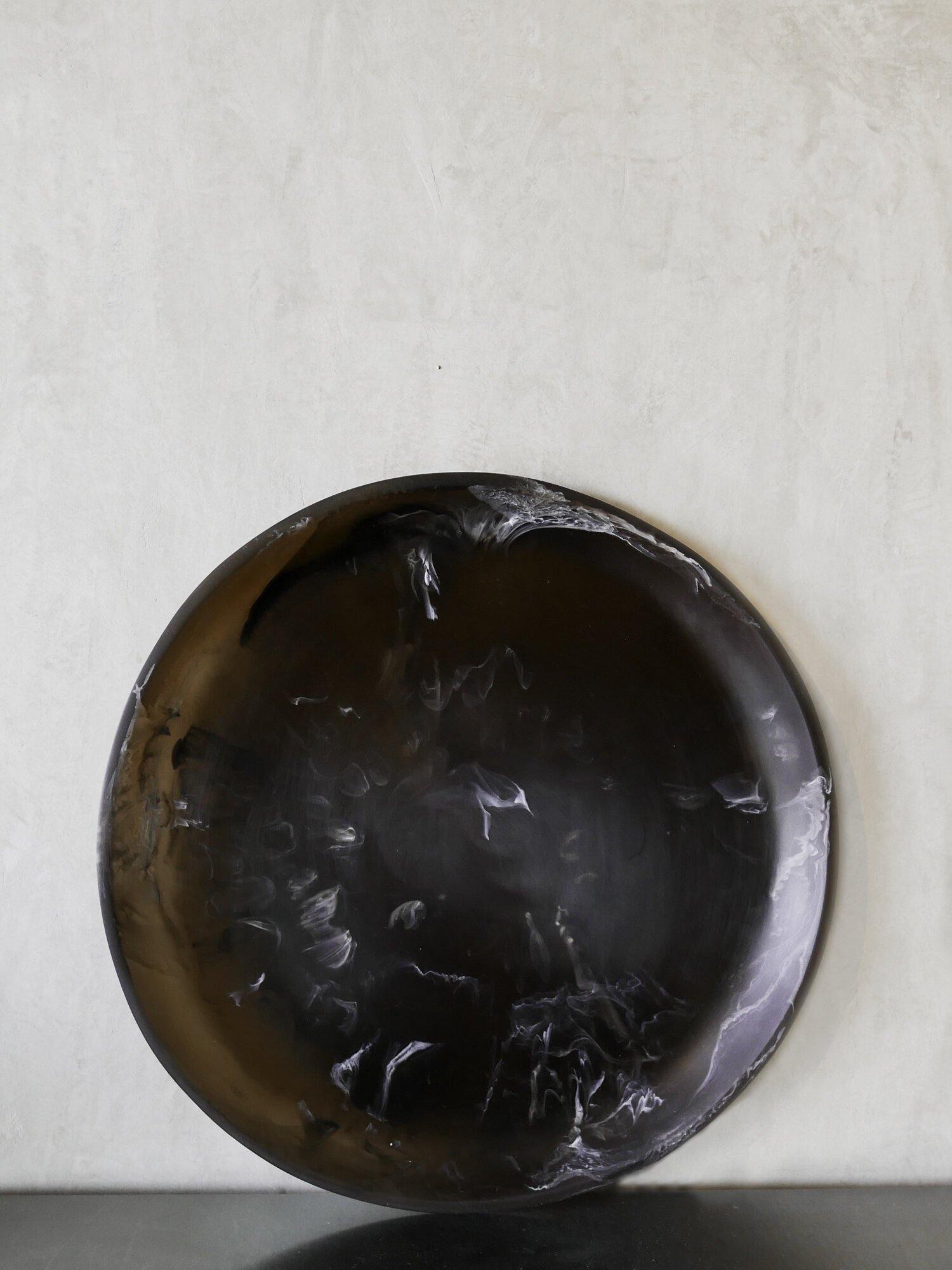Round Resin Tray in Espresso - Haven