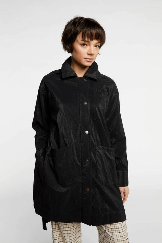 Marjorie Button Down Raincoat by Adroit Atelier - Haven