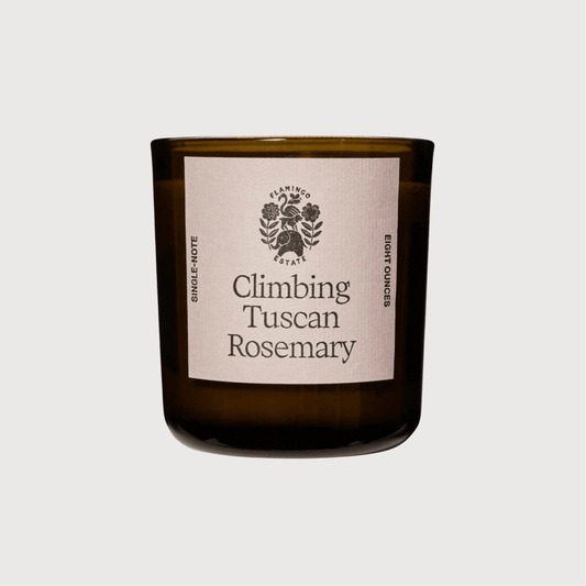 Climbing Tuscan Rosemary Candle by Flamingo Estate - Haven