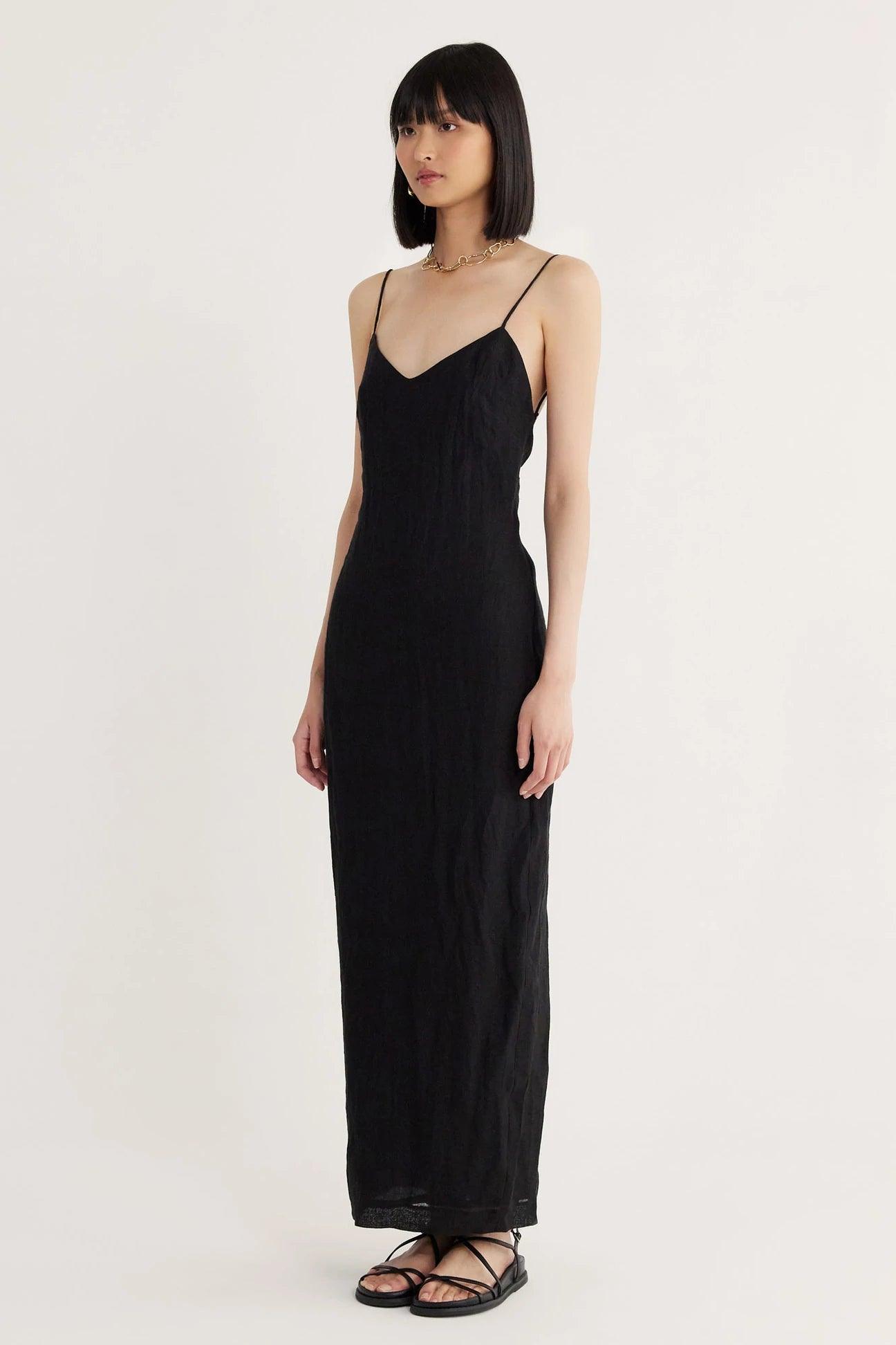 Mia Lace Back Maxi Dress by Rumer - Haven