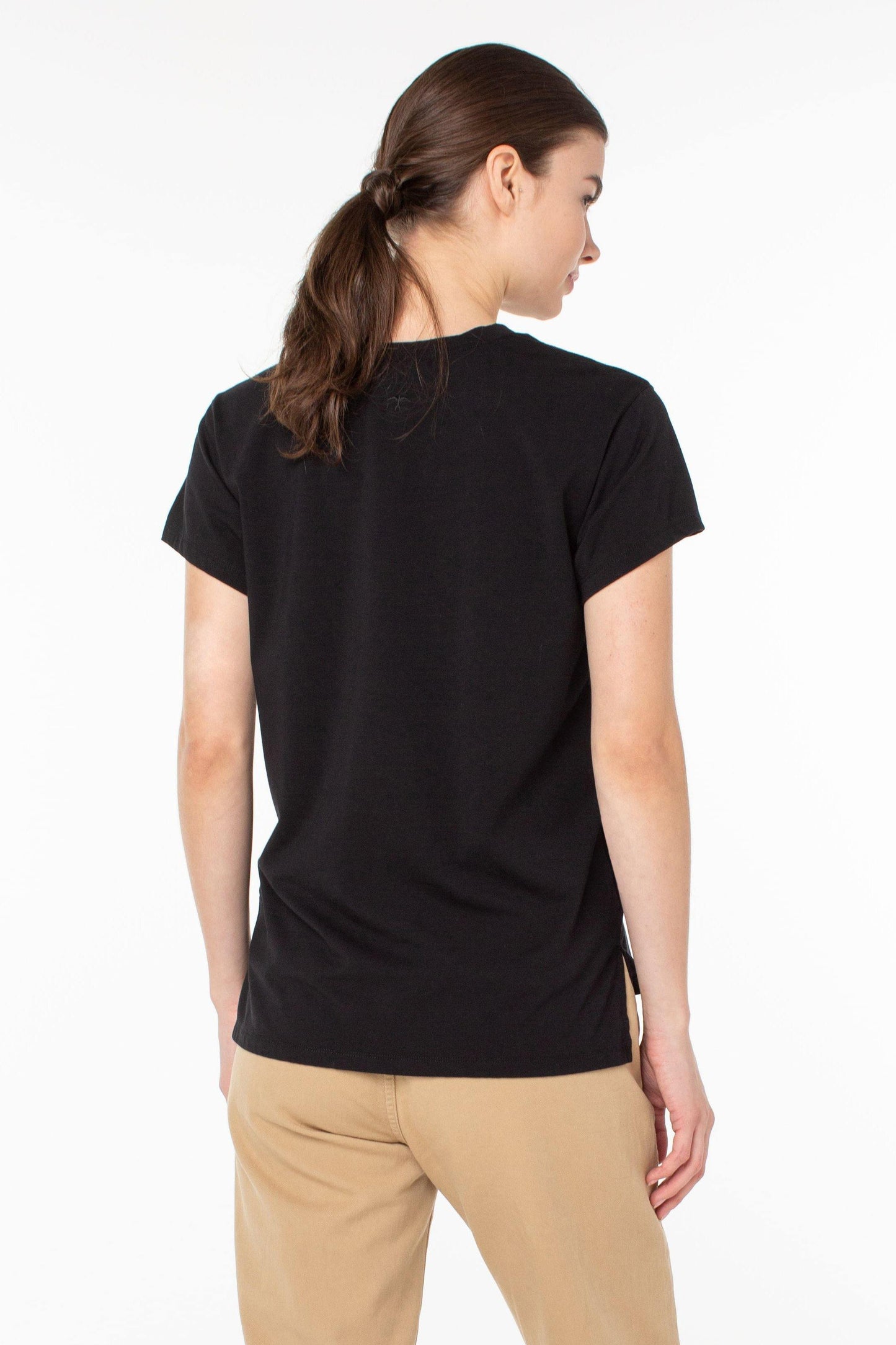 The Relax Top Tee in Black by Serra - Haven