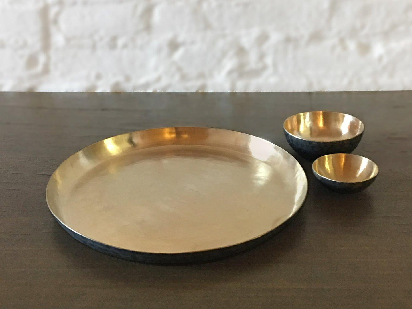 Large Bronze Serving Platter - Haven