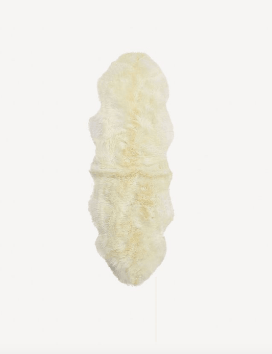 Double Sheepskin Throw - Short Hair White - Haven