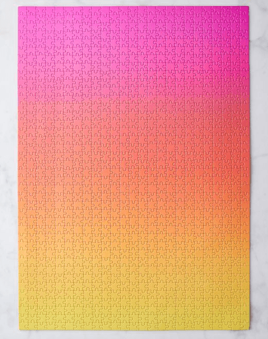 Gradient Puzzle Pink/Yellow 1000 by Areaware - Haven