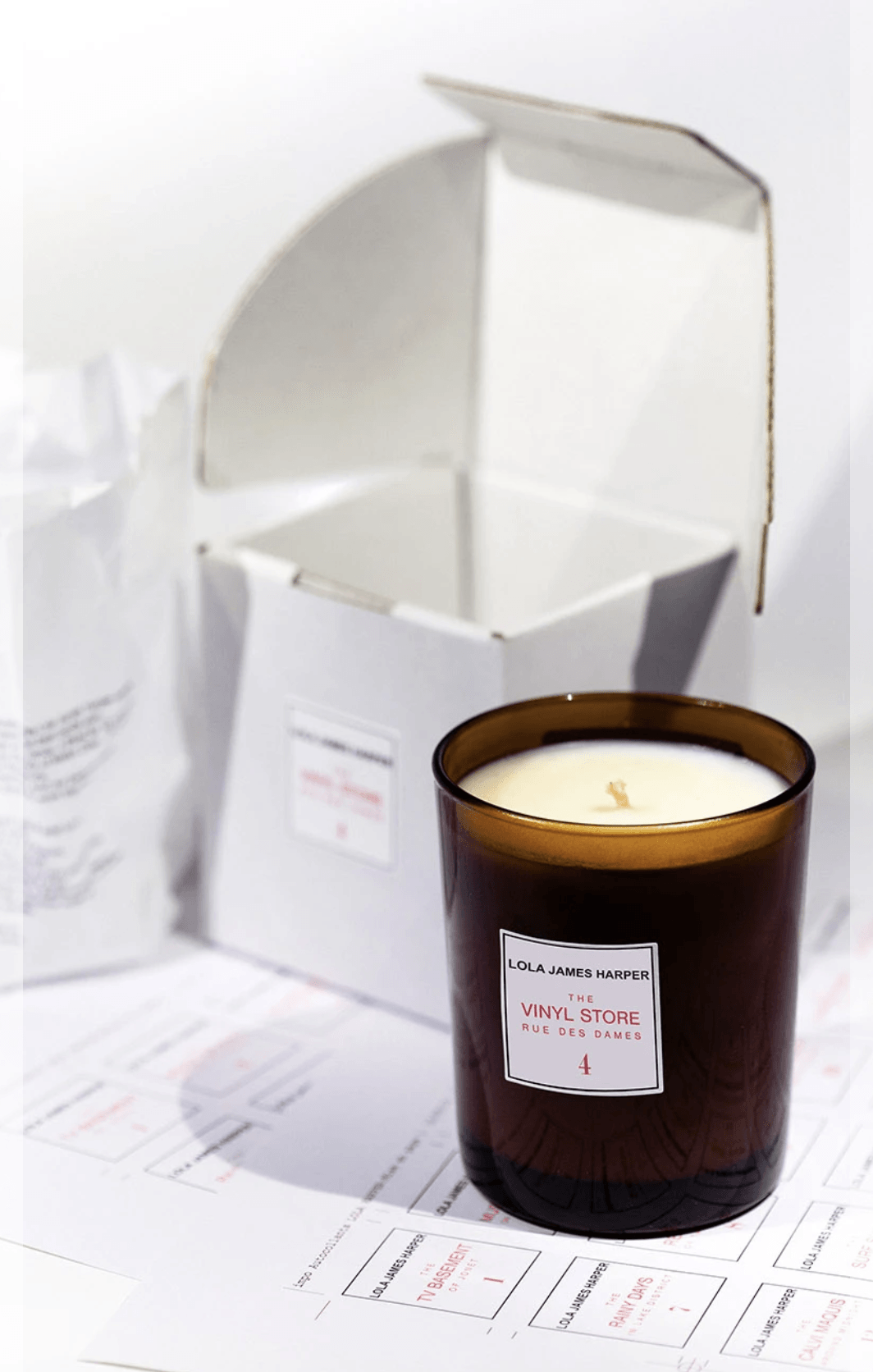 The Vinyl Store Rue des Dames Candle by Lola James Harper - Haven