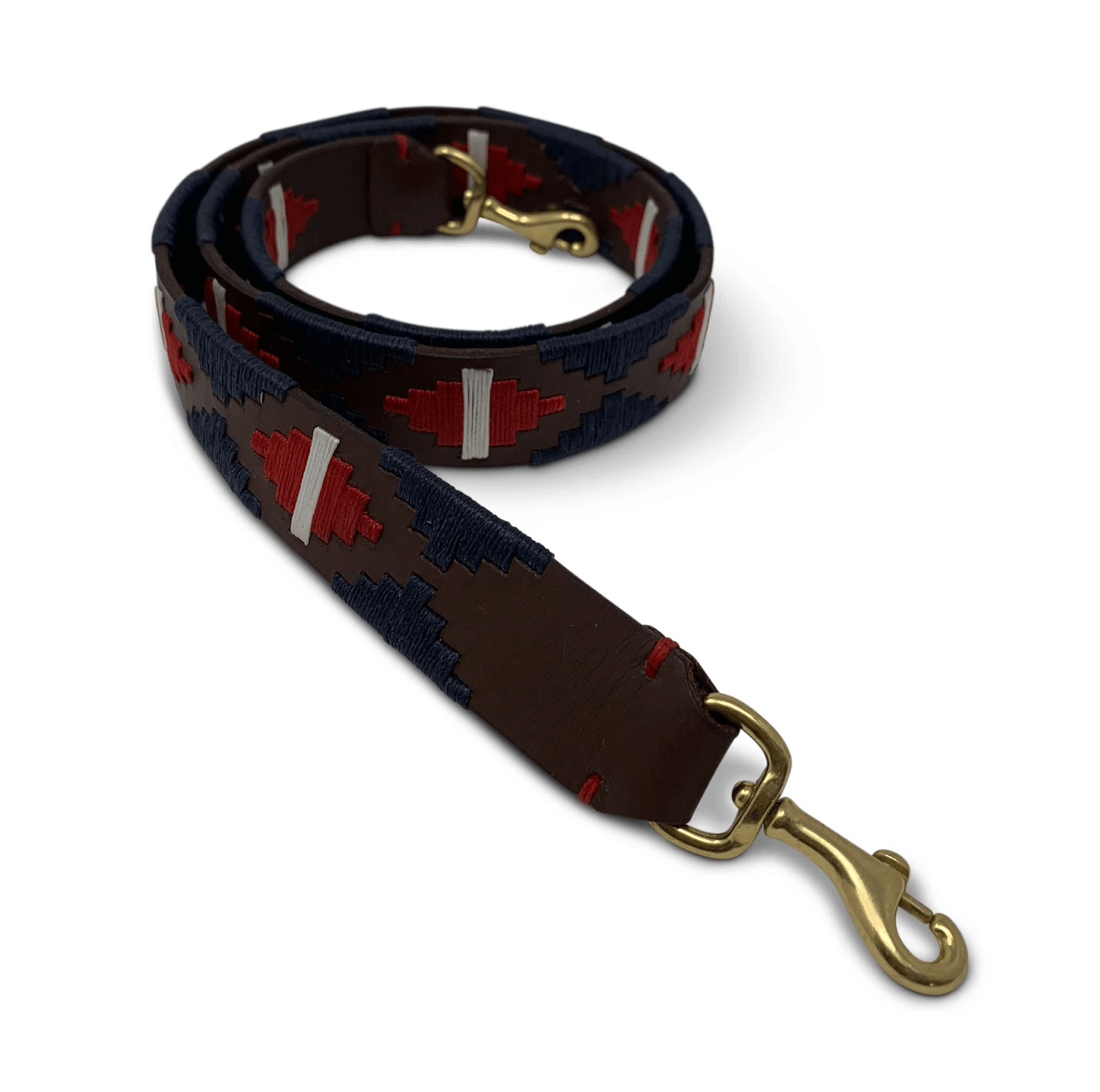 Navy, White, and Red Polo Design Bag Strap by Kempton & Co. - Haven