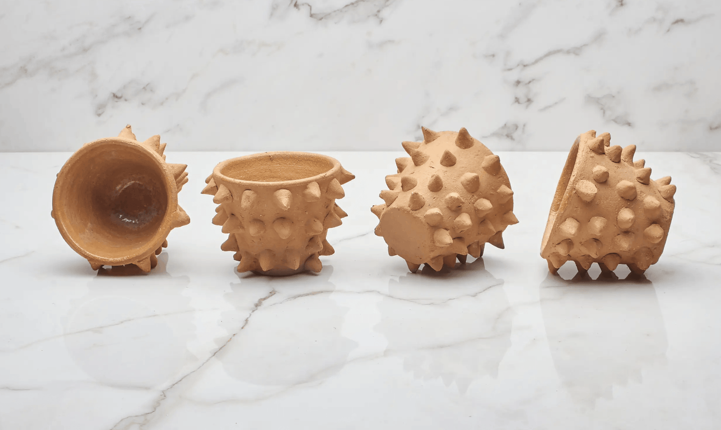 Spiked Clay Mezcalero Shot Glasses by Casa Handmade - Haven