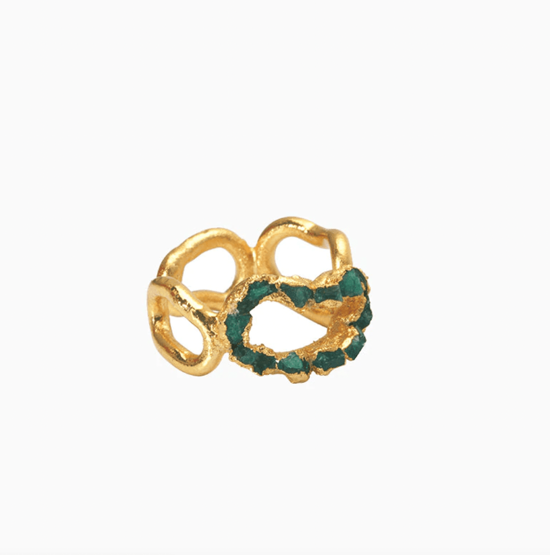 Anillo Cortezas Emerald Ring by Fenomena - Haven