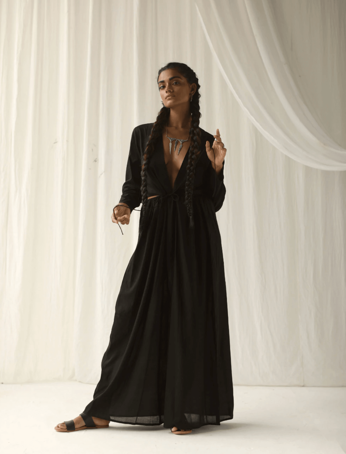 Jagger Dress in Black by FARA - Haven