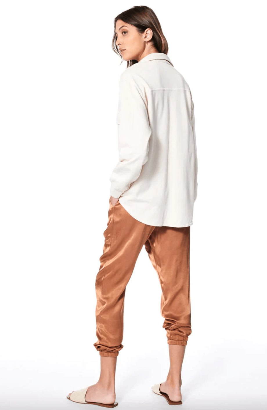 Tate Satin Jogger by Young Fabulous and Broke - Haven