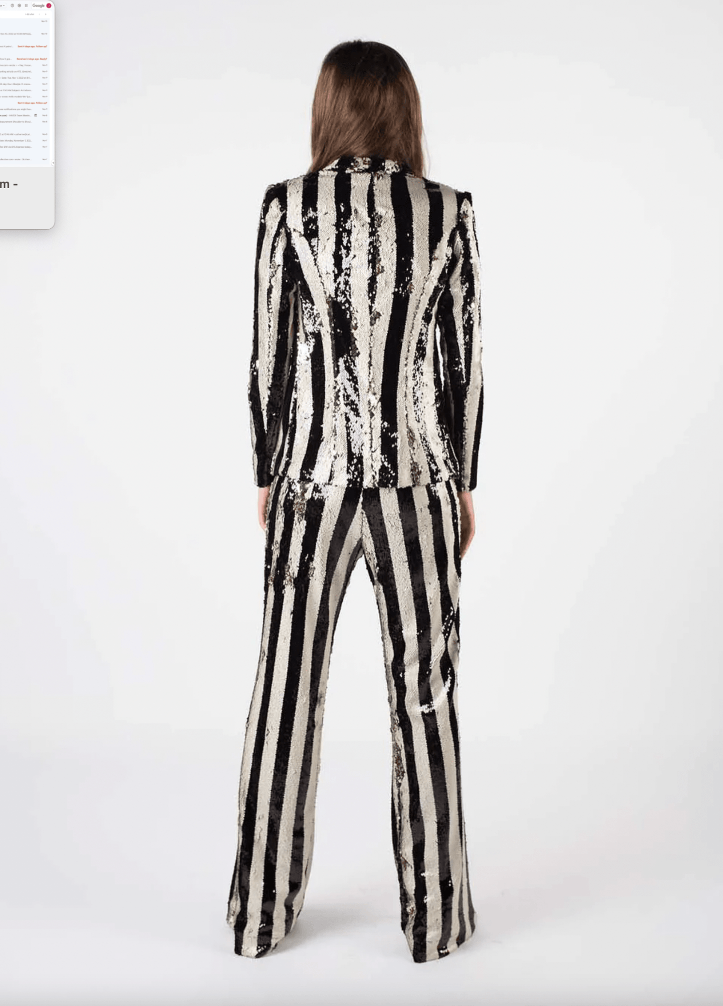 Striped Sequin Trouser by Any Old Iron - Haven