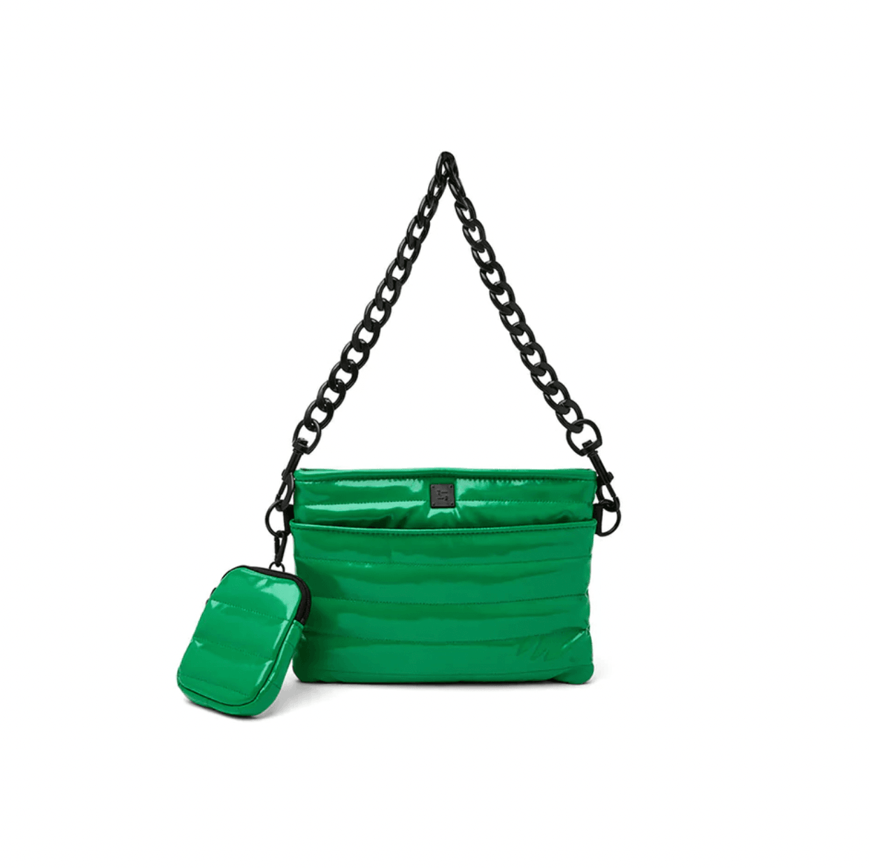 Downtown Crossbody by Think Royln Club Green Patent