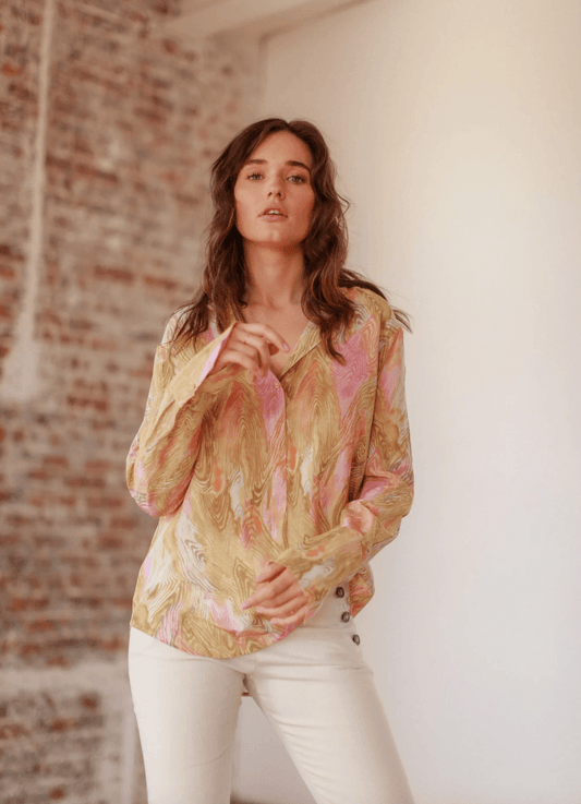 Daria Blouse in Topo by Catherine Gee - Haven