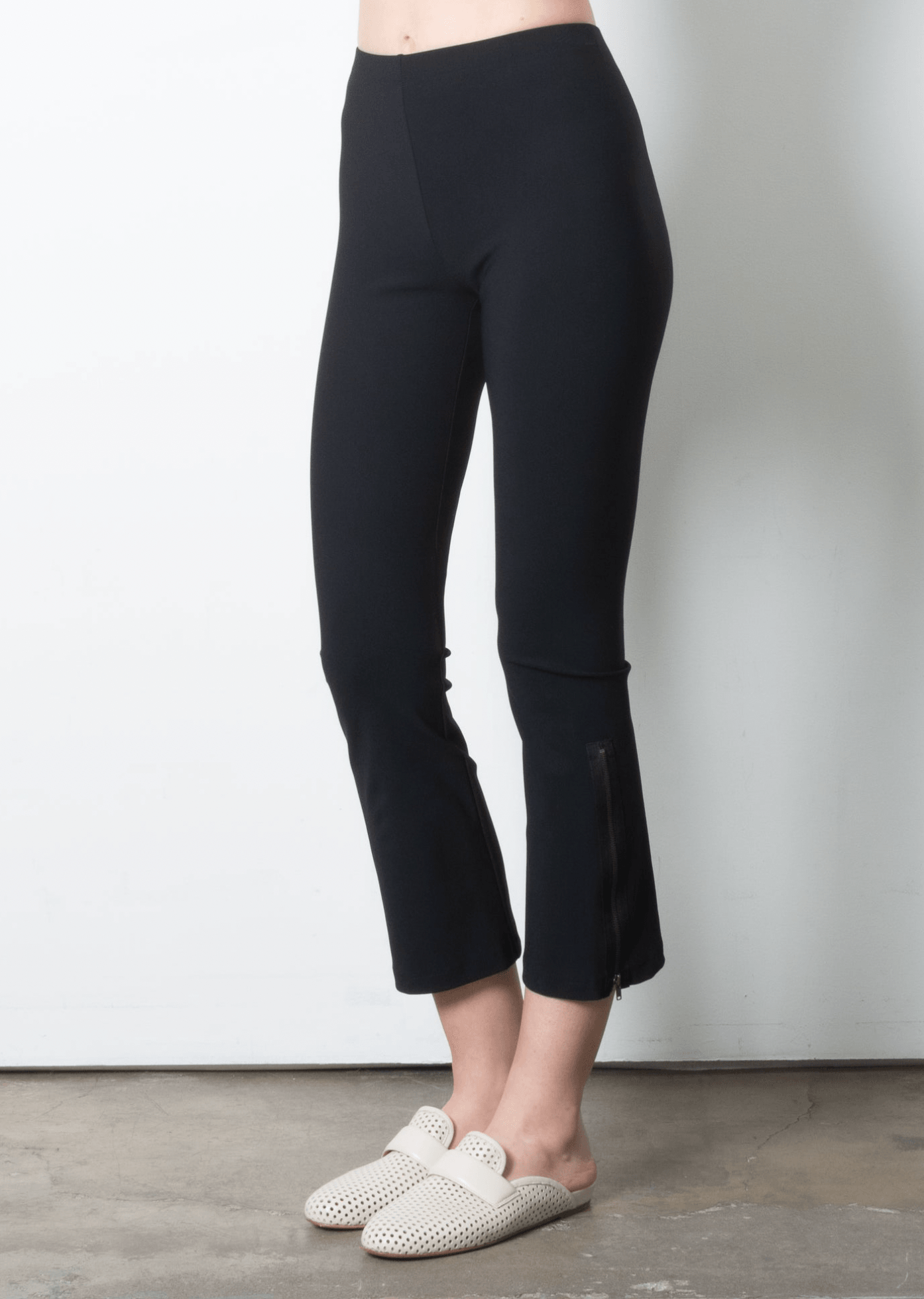 Mitra Tech Stretch Cropped Side Zip Legging by Elaine Kim - Haven