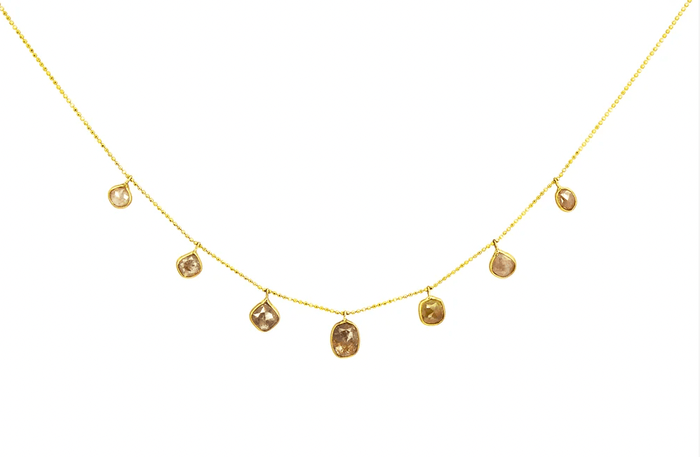 Chocolate Diamond Necklace by Leela Grace Jewelry - Haven