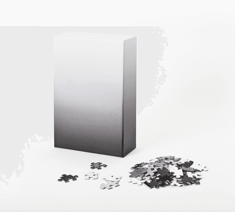 Gradient Puzzle Black/White by Areaware - Haven