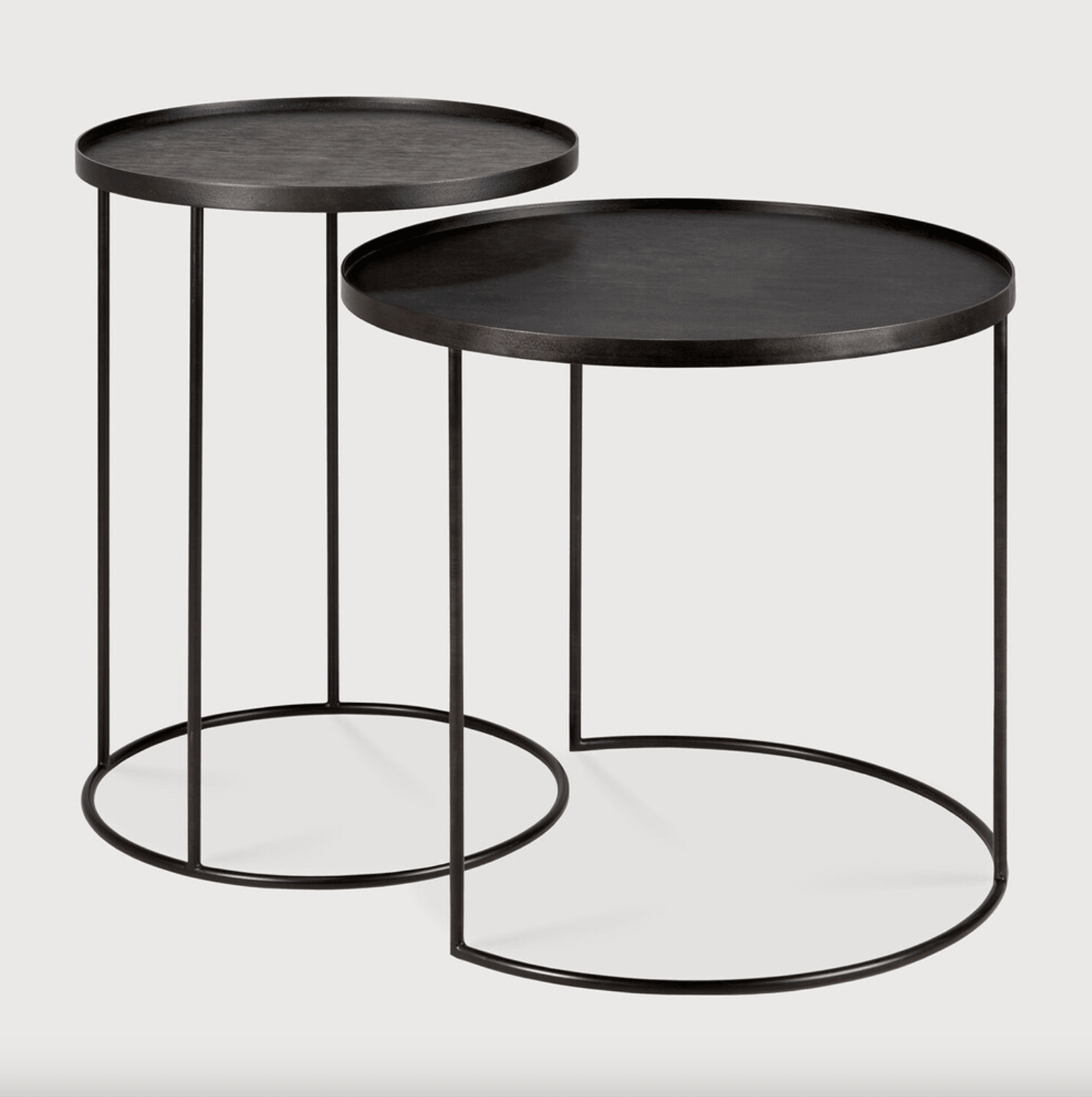Round Tray Side Table Set - Haven