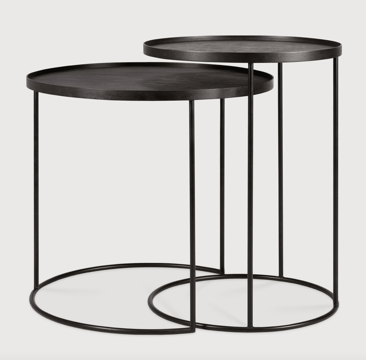 Round Tray Side Table Set - Haven