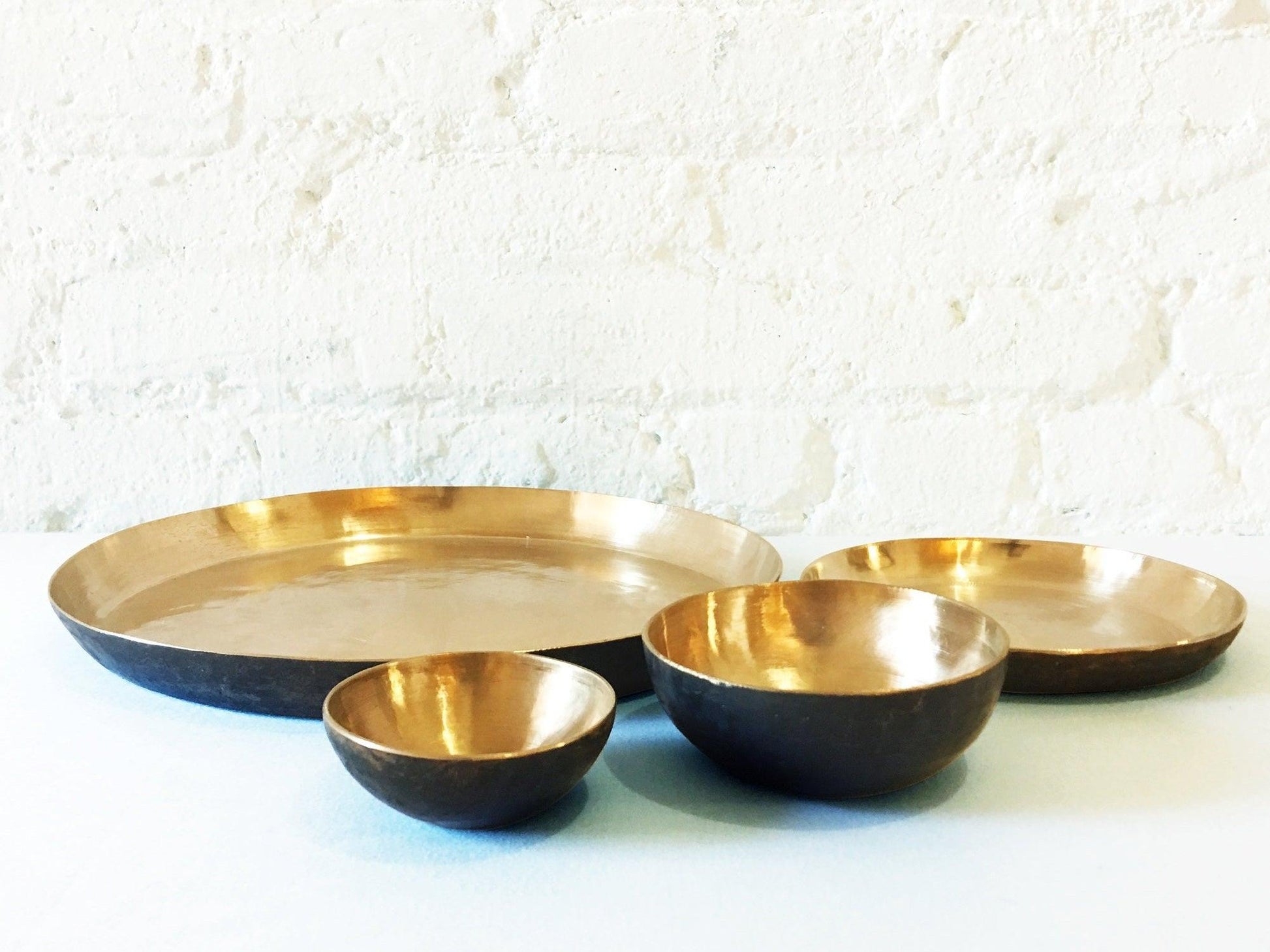 Large Bronze Serving Platter - Haven