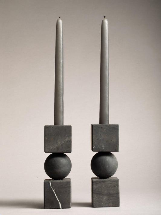 Totem Candle Holders, Set of 2 by CDMX Design - Haven