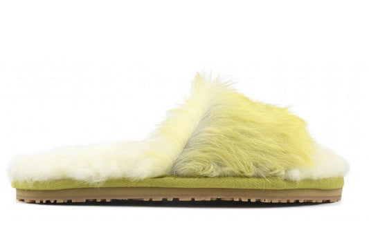 Long Hair Pony Fur Slide Slipper by MOU - Haven