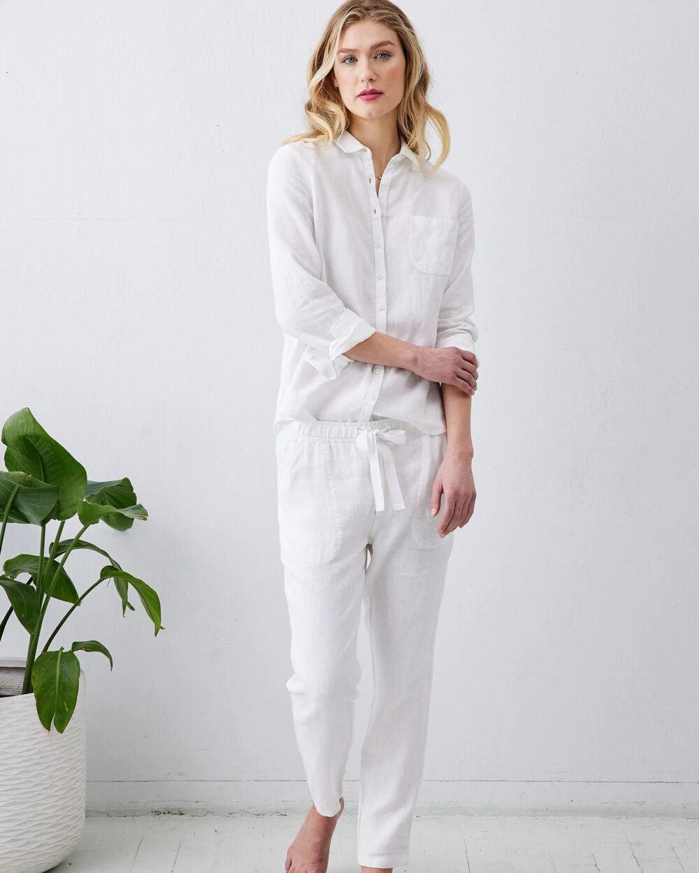 Kennedy Linen Shirt by Not Monday - Haven