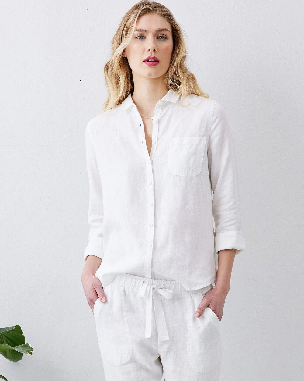 Kennedy Linen Shirt by Not Monday - Haven