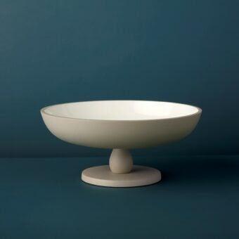 Aluminum & Enamel Footed Bowl - Haven