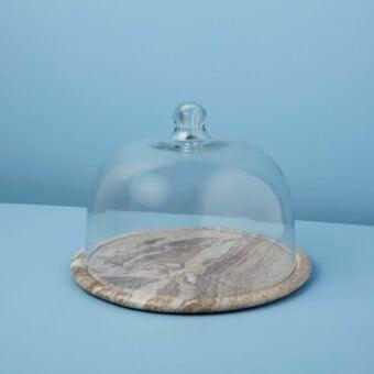 Waterfall Marble Glass Cloche by Be Home - Haven